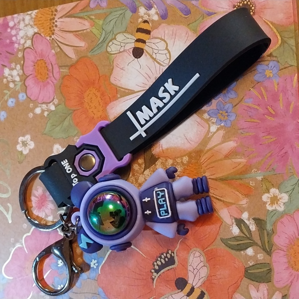 Bear Key chain. Bear Astronaut  Key chain.